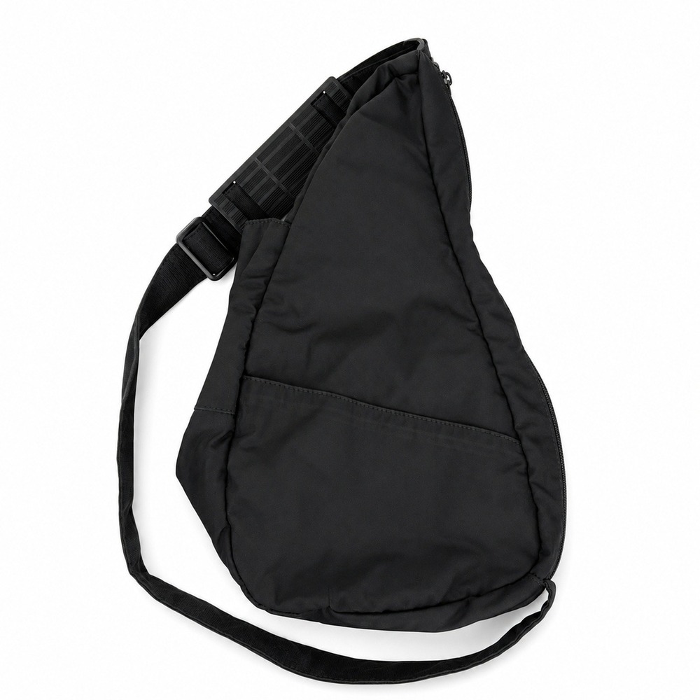 AmeriBag Medium Sling Bag Healthy Back Bag Black Nylon Ergonomic Travel Backpack